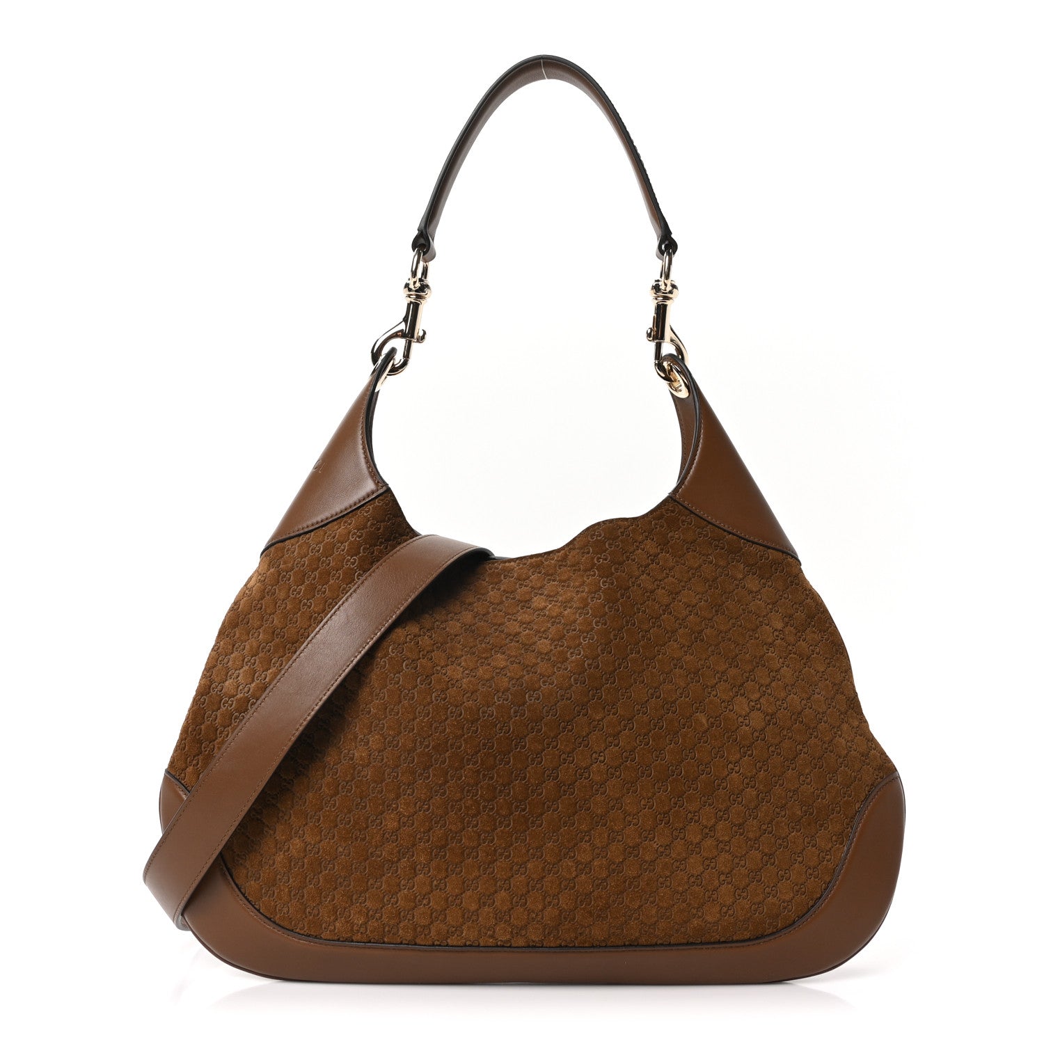 GG Suede B Medium Shoulder Bag Bro