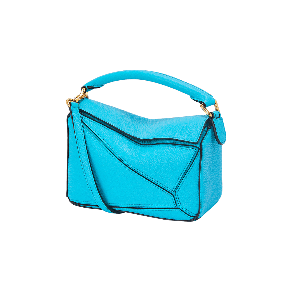 Loewe Puzzle Mini Bag Cyan