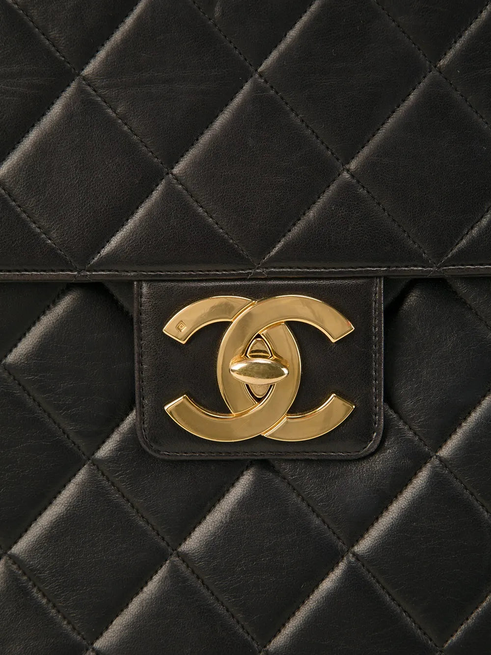 quilted classic flap jumbo brief case