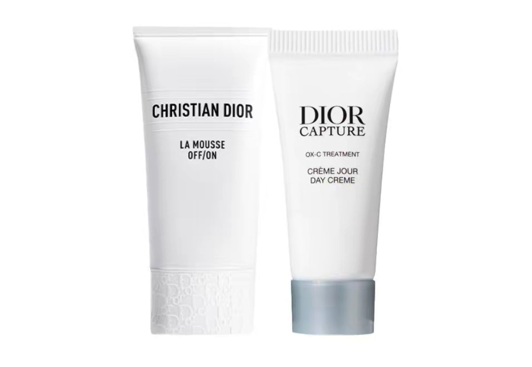 DIOR Lotus Cleansing Foam + Mini A Bottle Cream (Travel Size) - Firming, Moisturizing, Anti-aging, Reduces Fine Lines