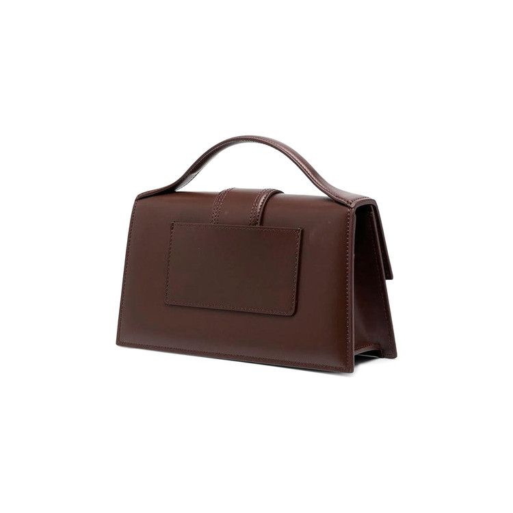 Jacquemus Le Grand Bambino Crossbody Flap Bag Dark Brown