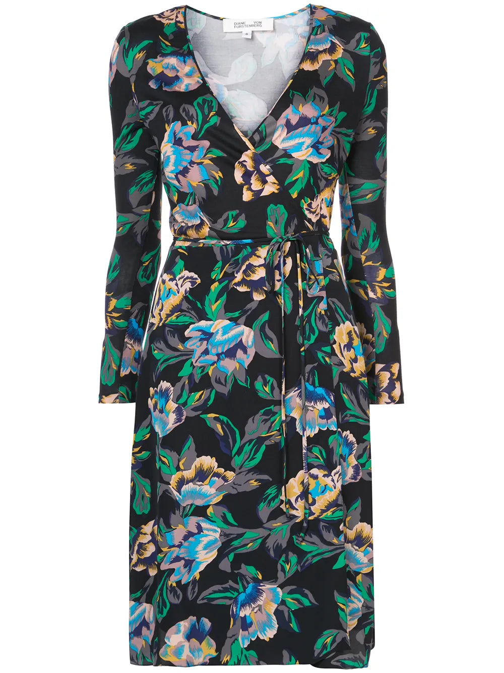 floral wrap dress