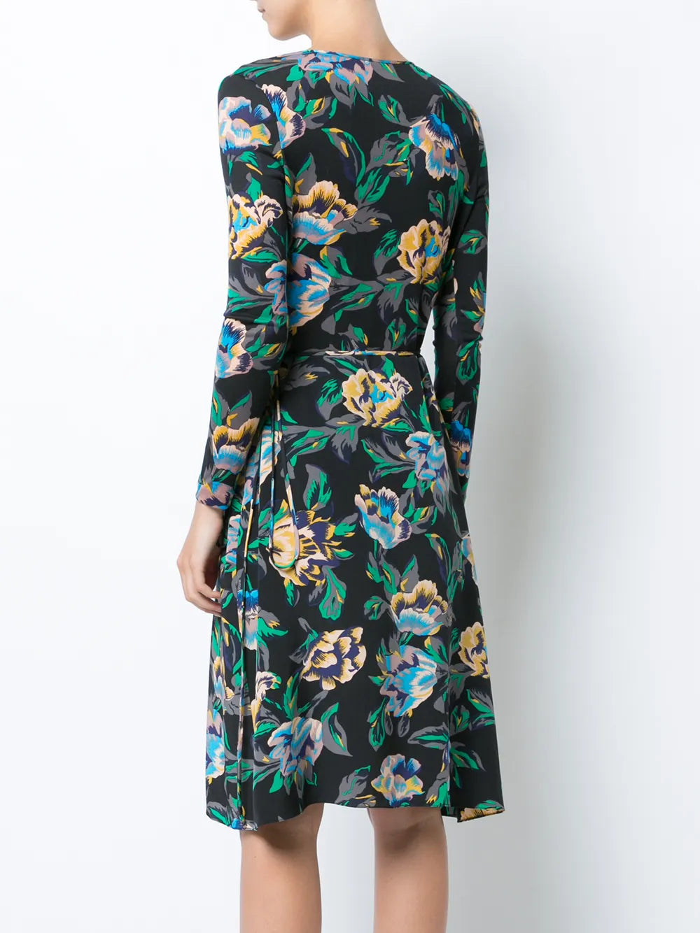 floral wrap dress