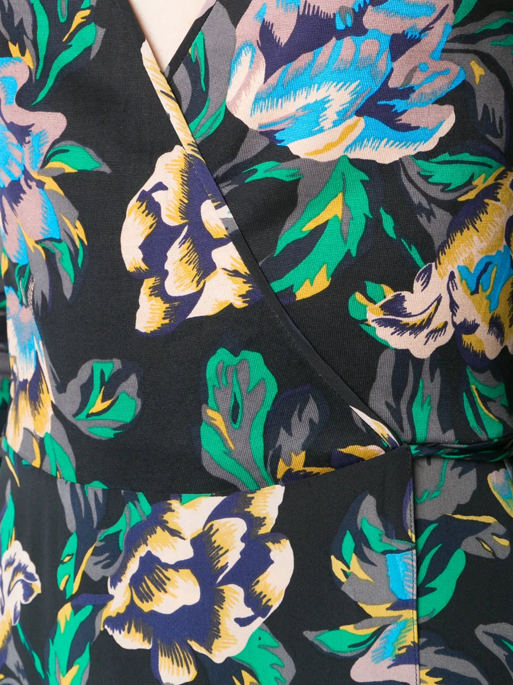 floral wrap dress