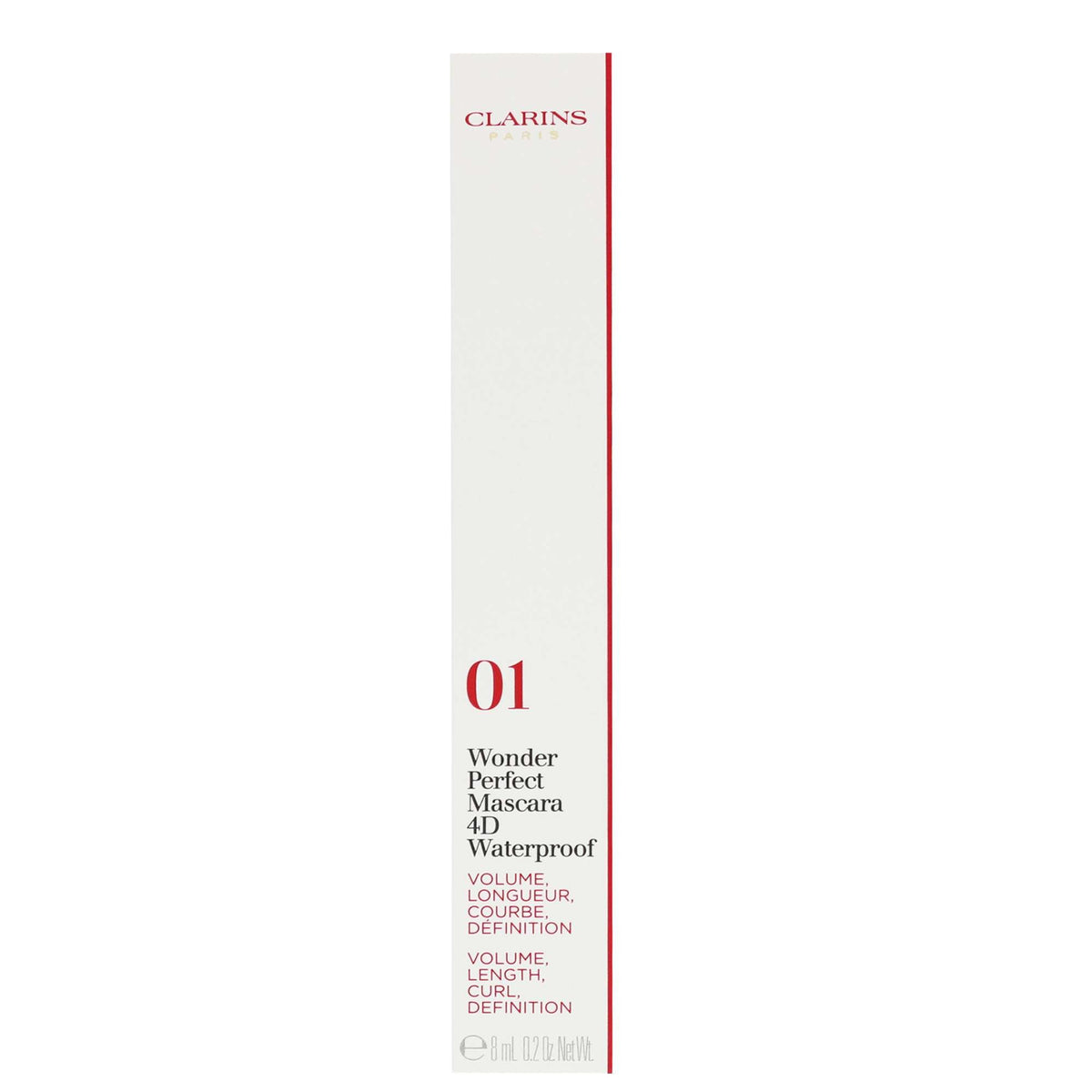 Clarins Wonder Perfect Mascara 4D Waterproof 01 Perfect Black 8ml