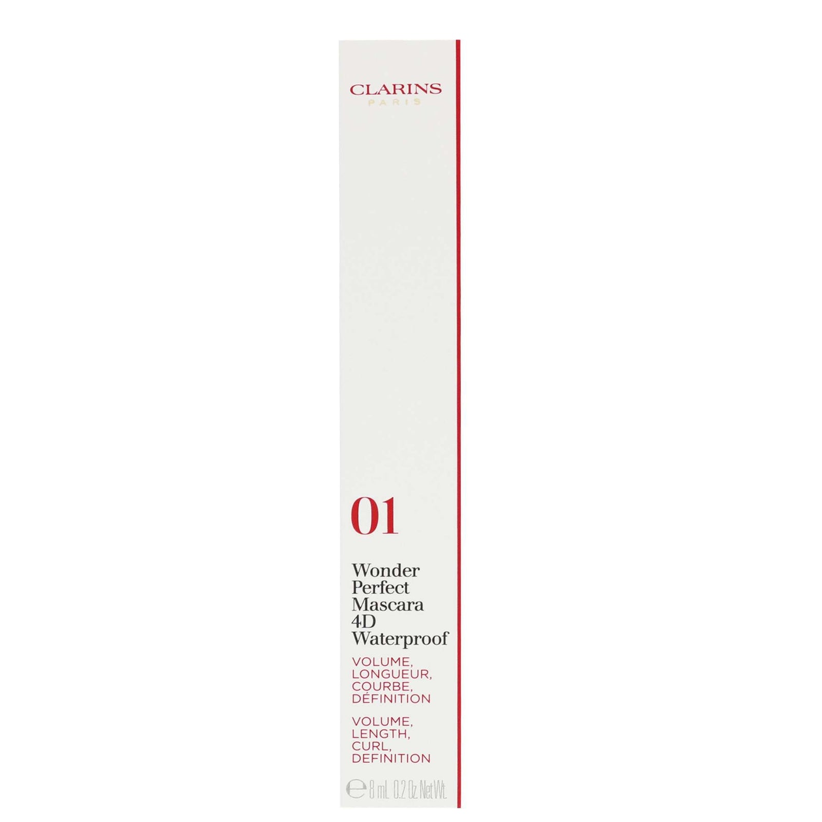 Clarins Wonder Perfect Mascara 4D Waterproof 01 Perfect Black 8ml