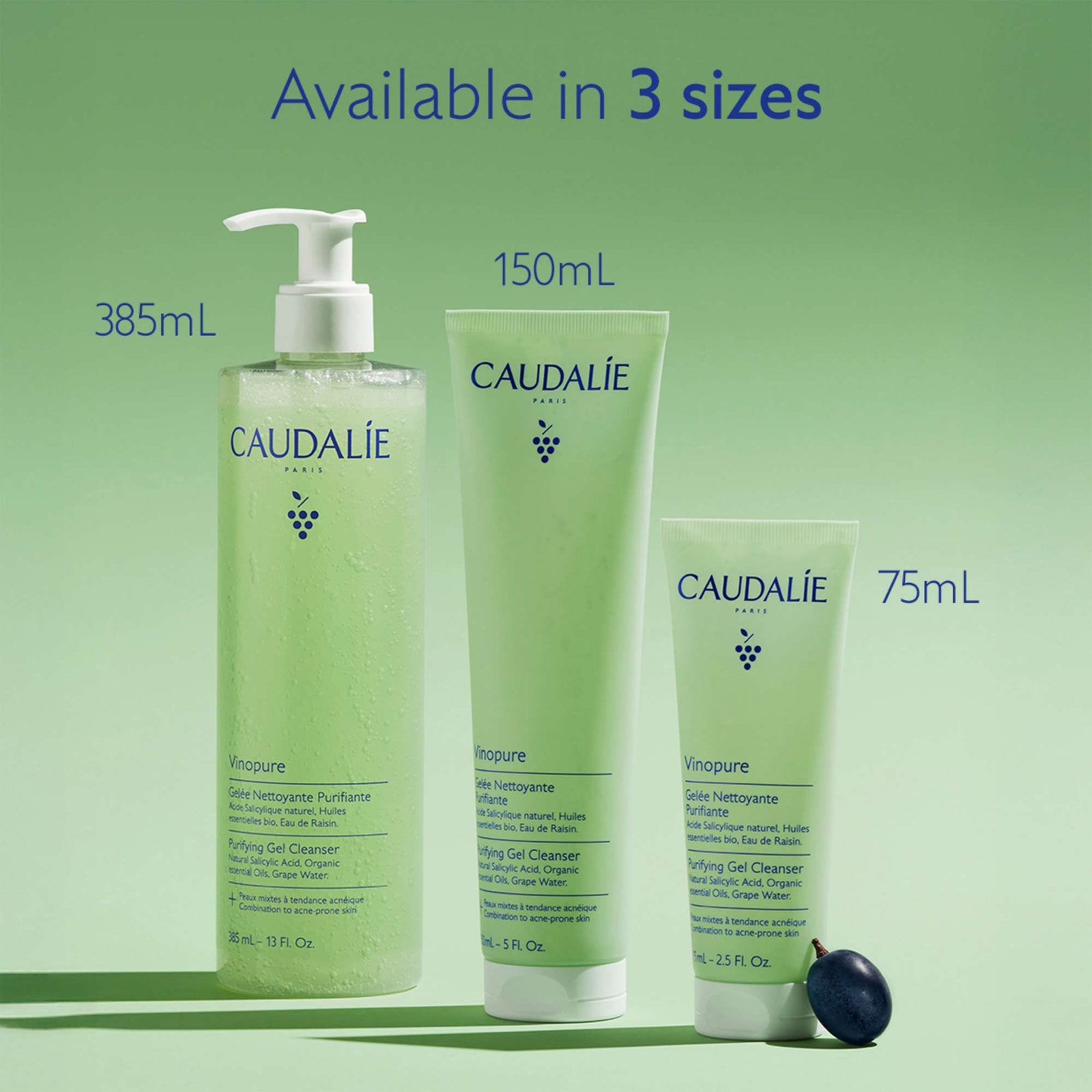 Caudalie Vinopure Pore Purifying Gel Cleanser 385ml (Worth £51.33)