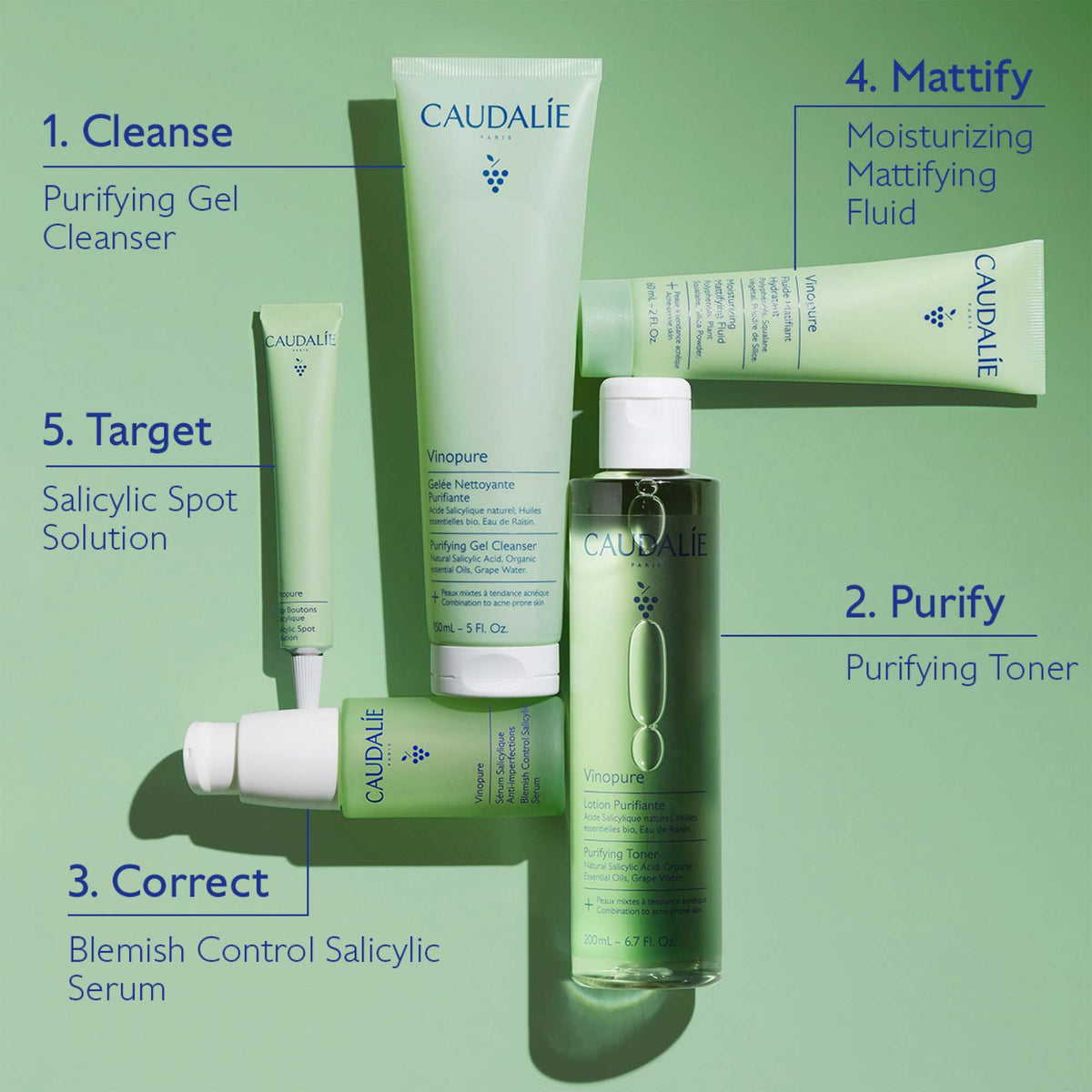 Caudalie Vinopure Pore Purifying Gel Cleanser 385ml (Worth £51.33)