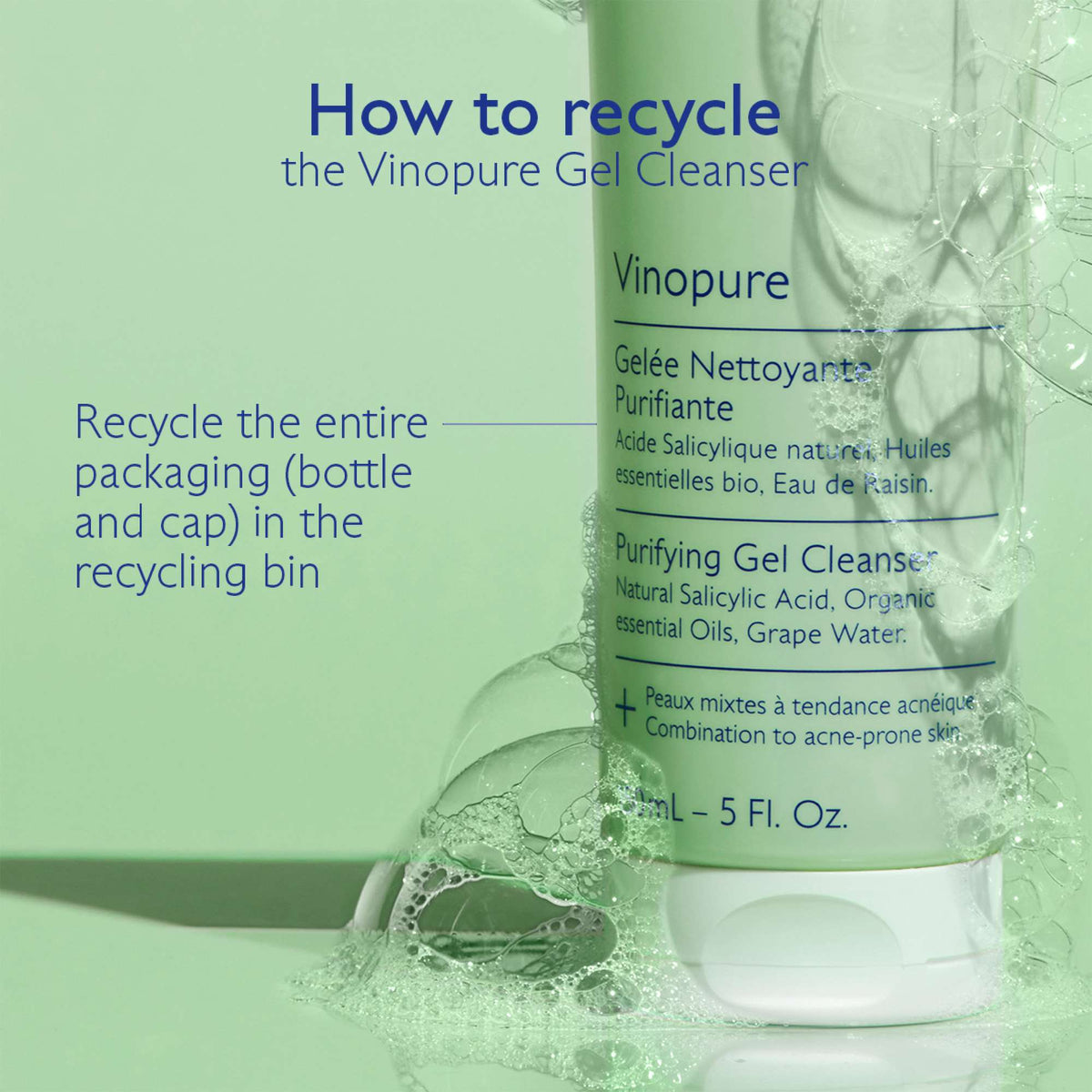 Caudalie Vinopure Pore Purifying Gel Cleanser 385ml (Worth £51.33)