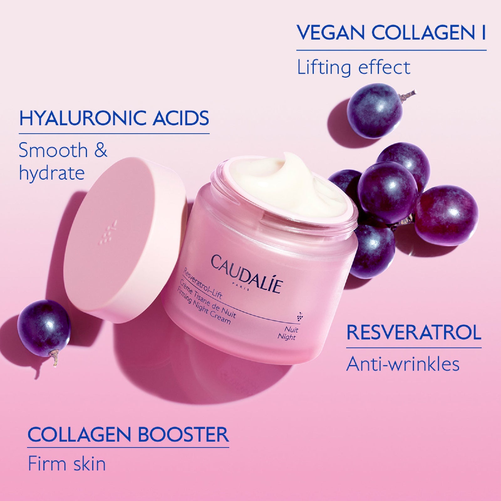 Caudalie Resveratrol-Lift Alternative Firming Refillable Night Moisturiser 50ml