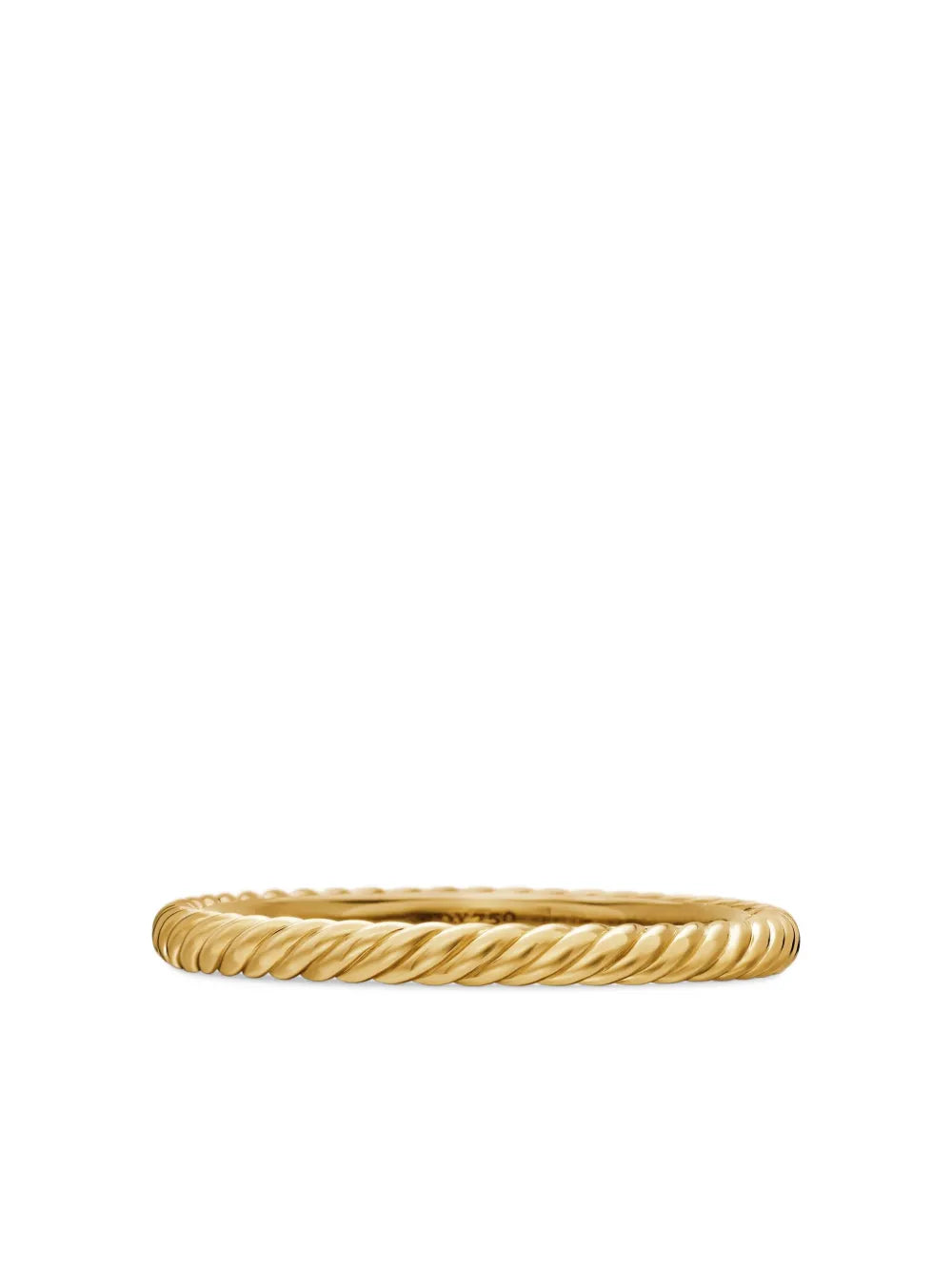 18kt yellow gold Cable Collectibles stack ring (2mm)