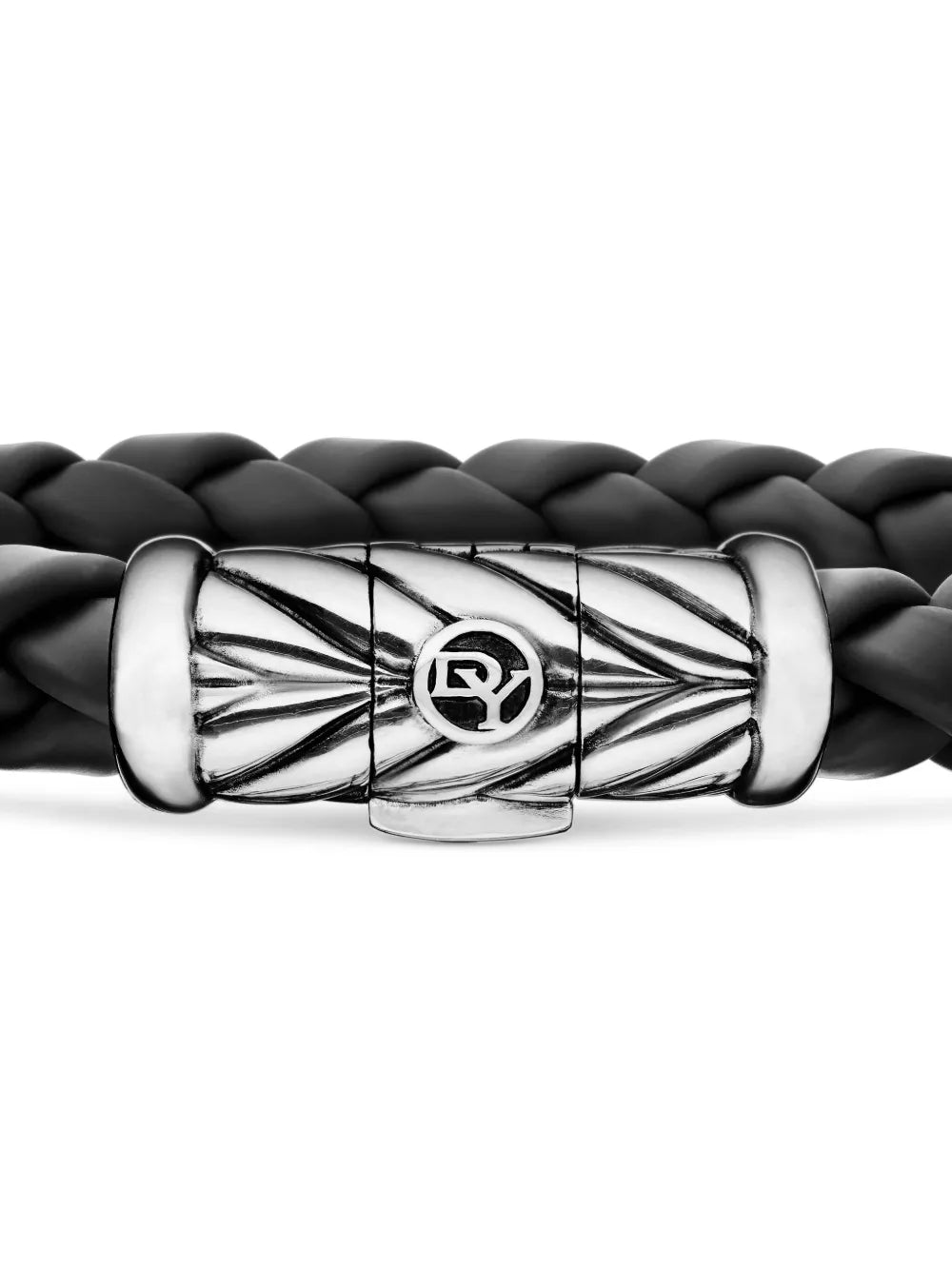 sterling silver Chevron braided bracelet (8mm)