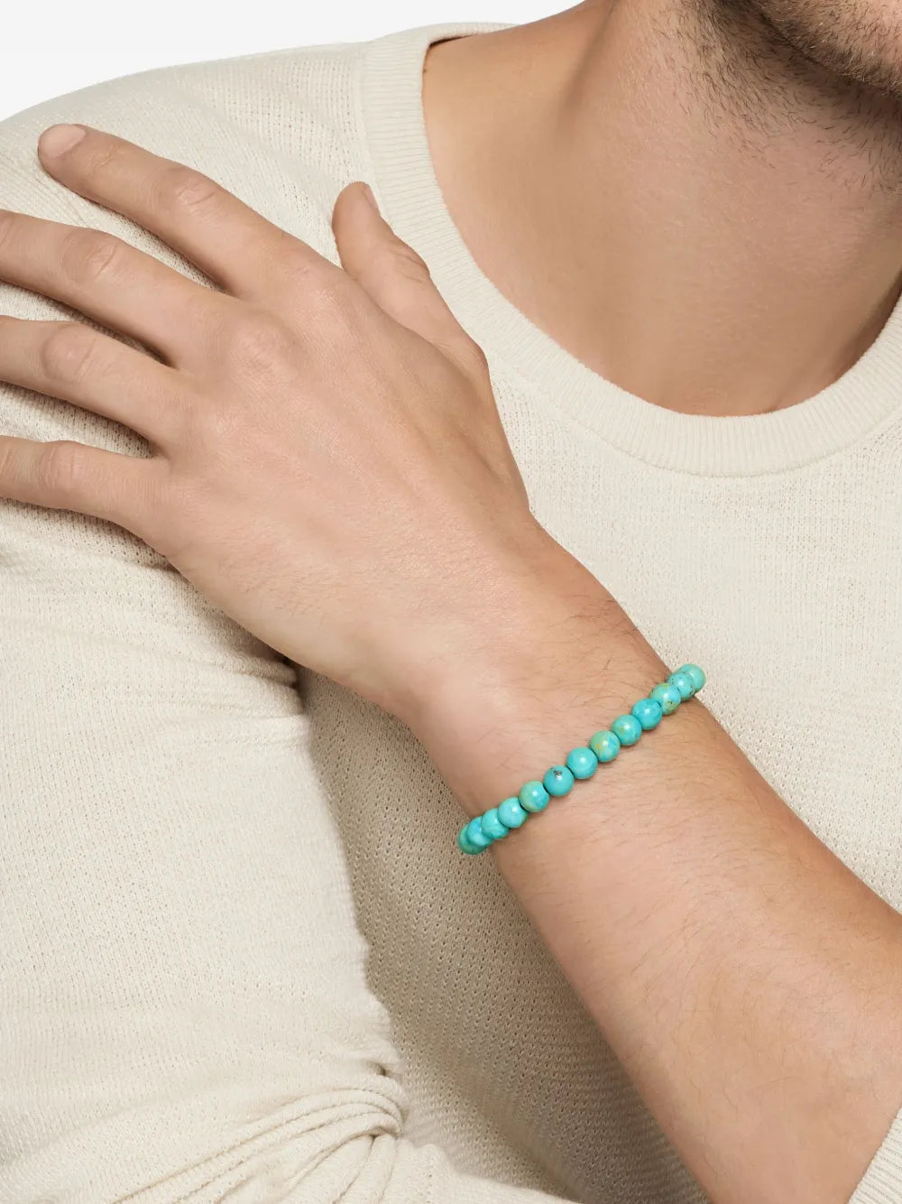 sterling silver Spiritual Beads bracelet (8mm)
