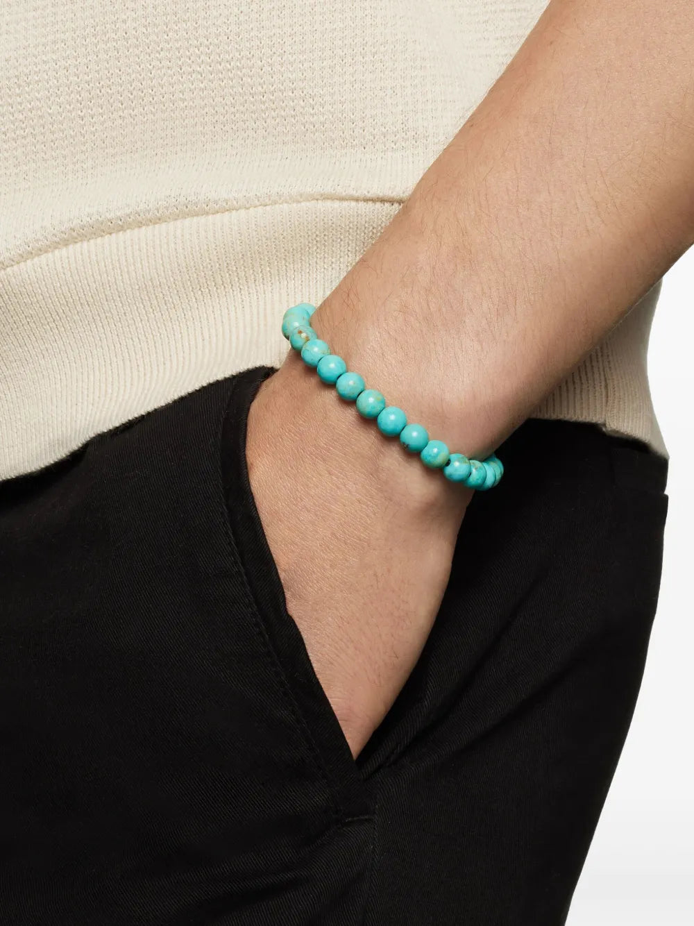 sterling silver Spiritual Beads bracelet (8mm)