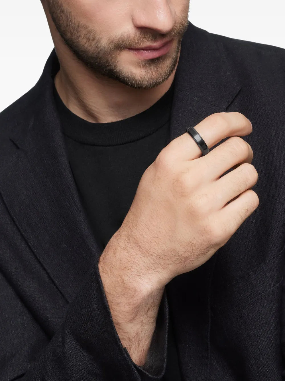 Beveled band ring (6mm)