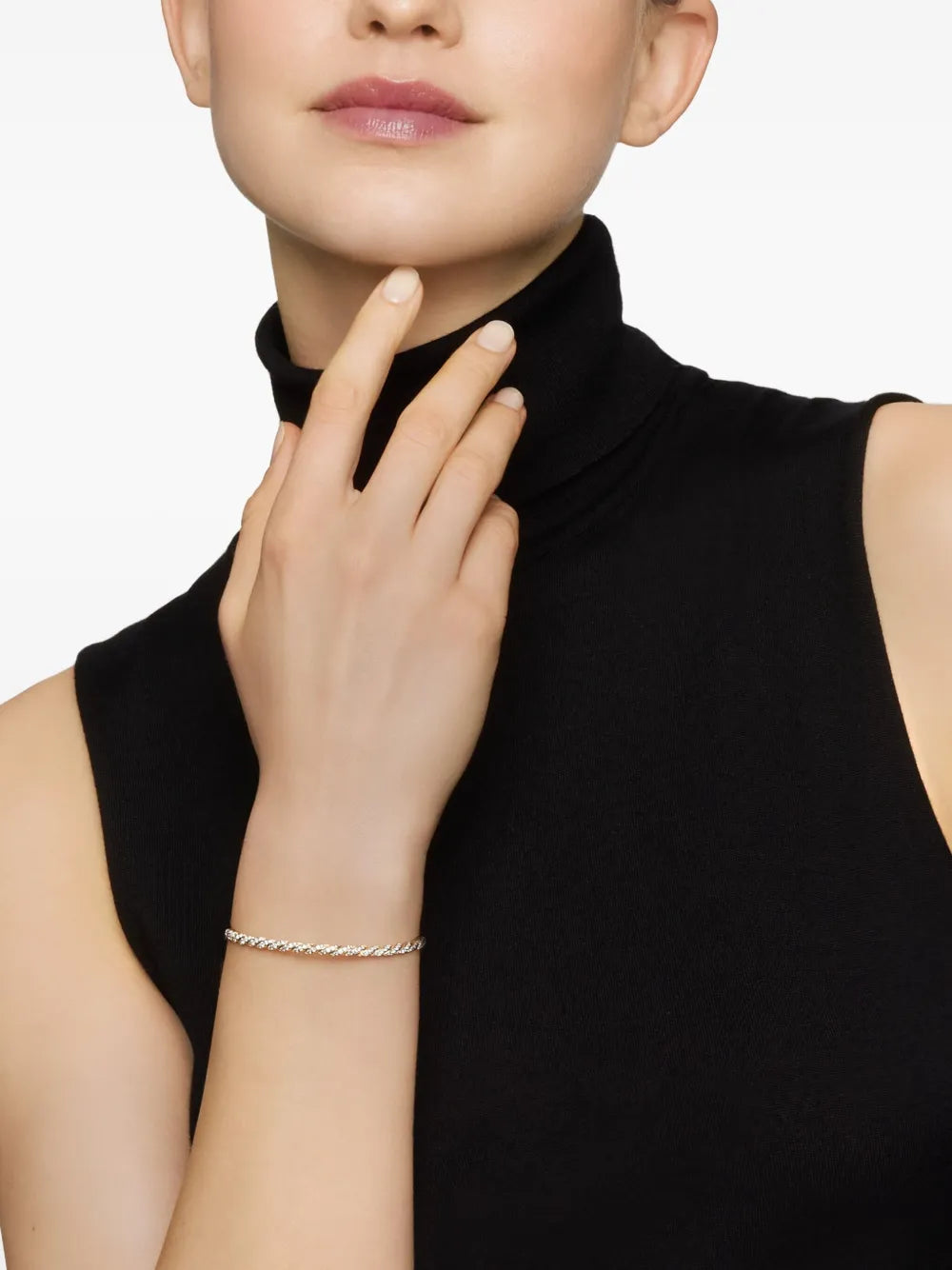 18kt yellow gold Sculpted Cable Flex bracelet (3.5mm)