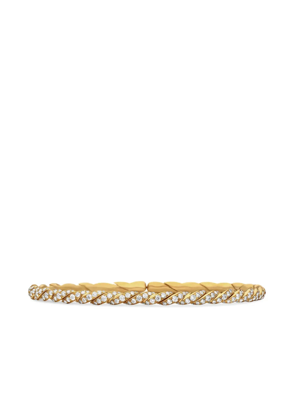 18kt yellow gold Sculpted Cable Flex bracelet (3.5mm)