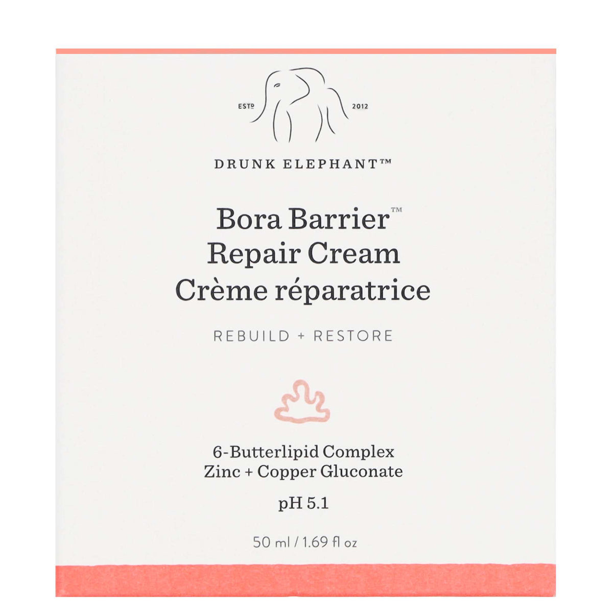 Drunk Elephant Moisturisers Bora Barrier Rich Repair Moisturiser with 6-Butterlipid Complex 50ml