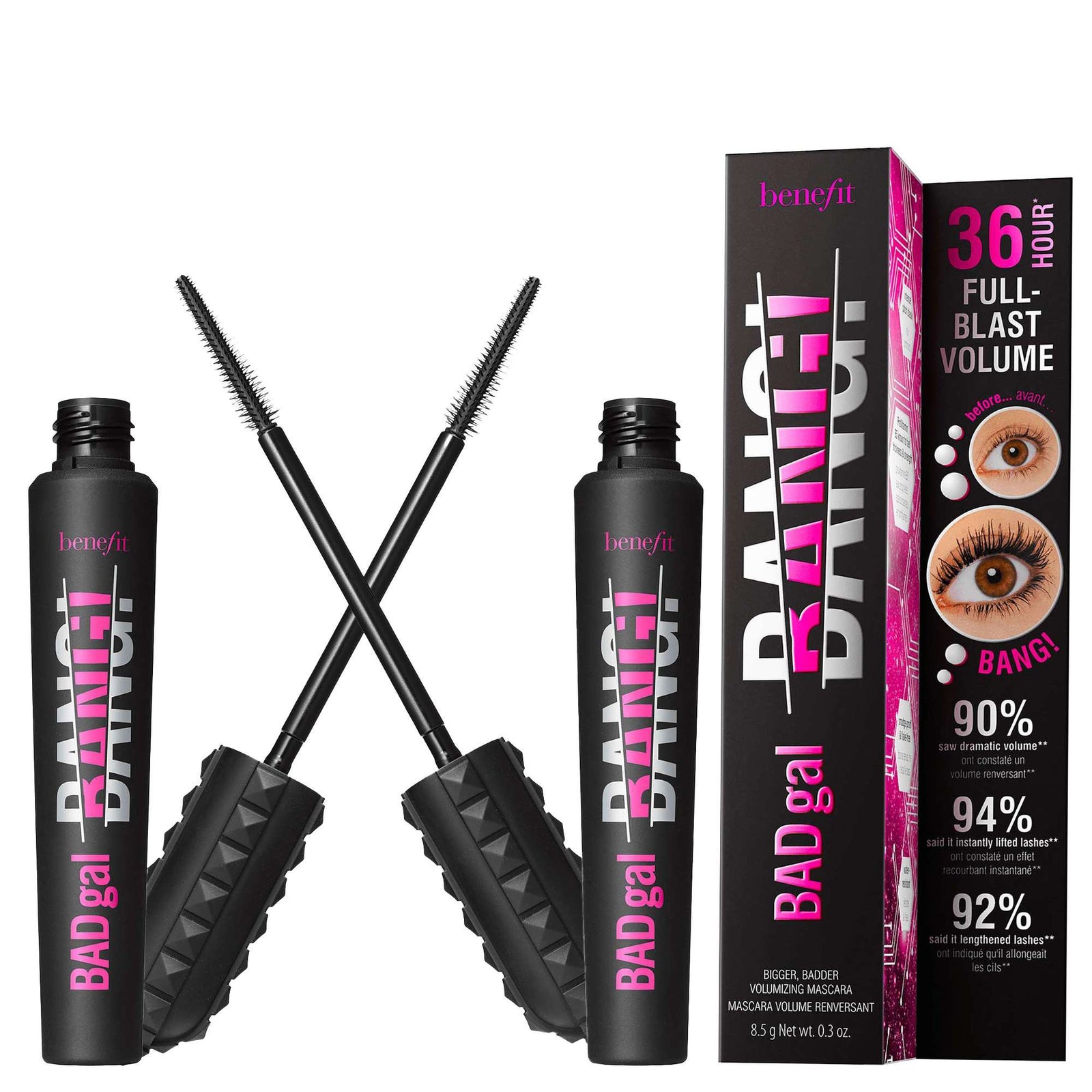 benefit Bundles BADgal Bang! Volumizing Mascara Duo Pitch Black