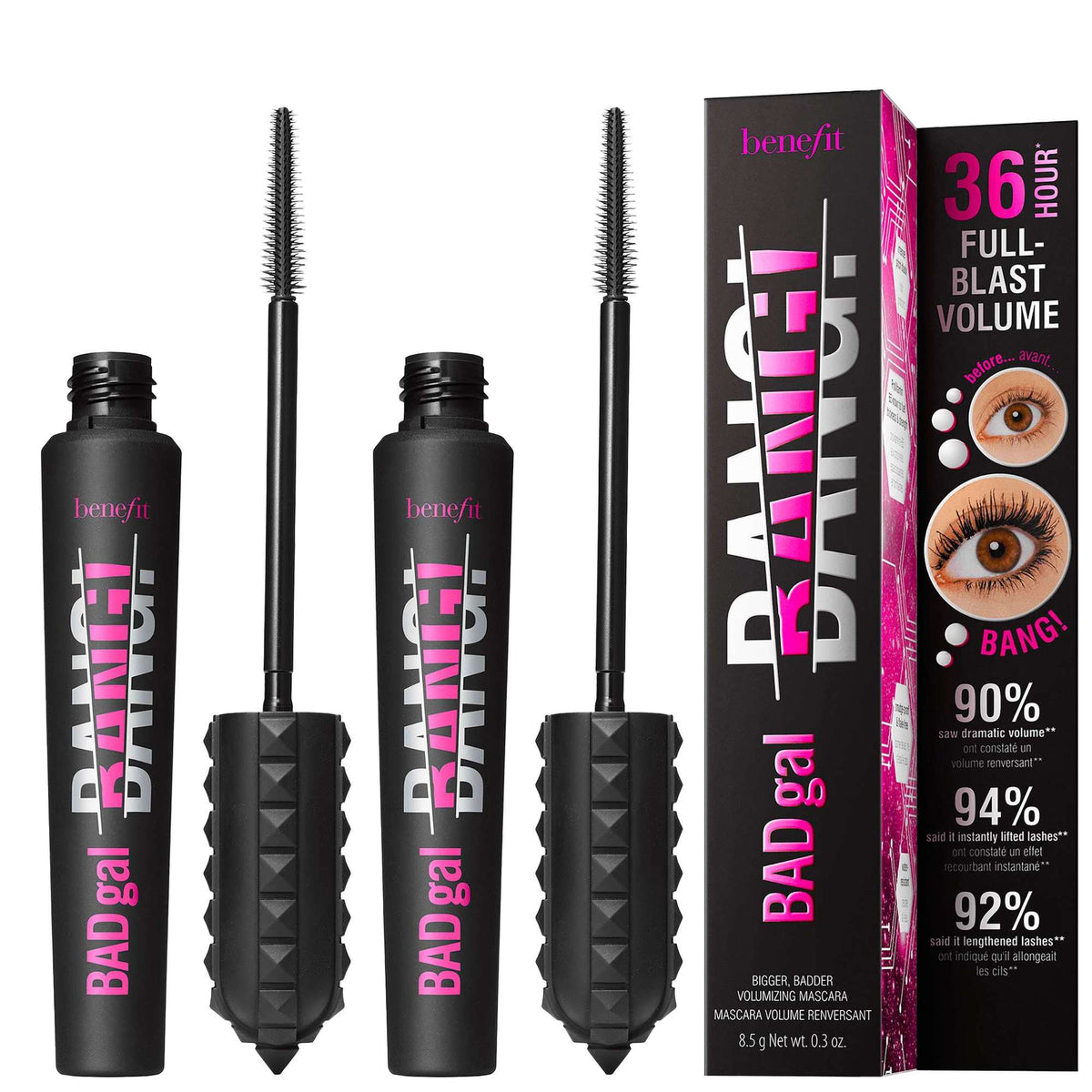 benefit Bundles BADgal Bang! Volumizing Mascara Duo Pitch Black