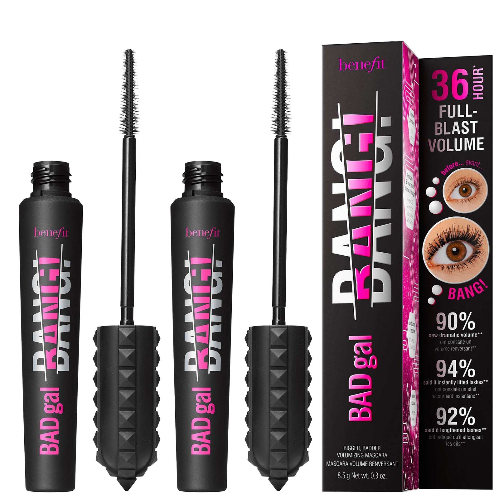 benefit Bundles BADgal Bang! Volumizing Mascara Duo Pitch Black