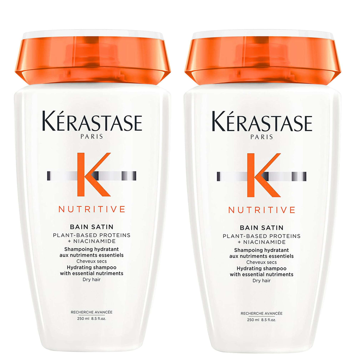 Kérastase Nutritive Bain Satin Hydrating Shampoo for Dry Hair 250ml Duo