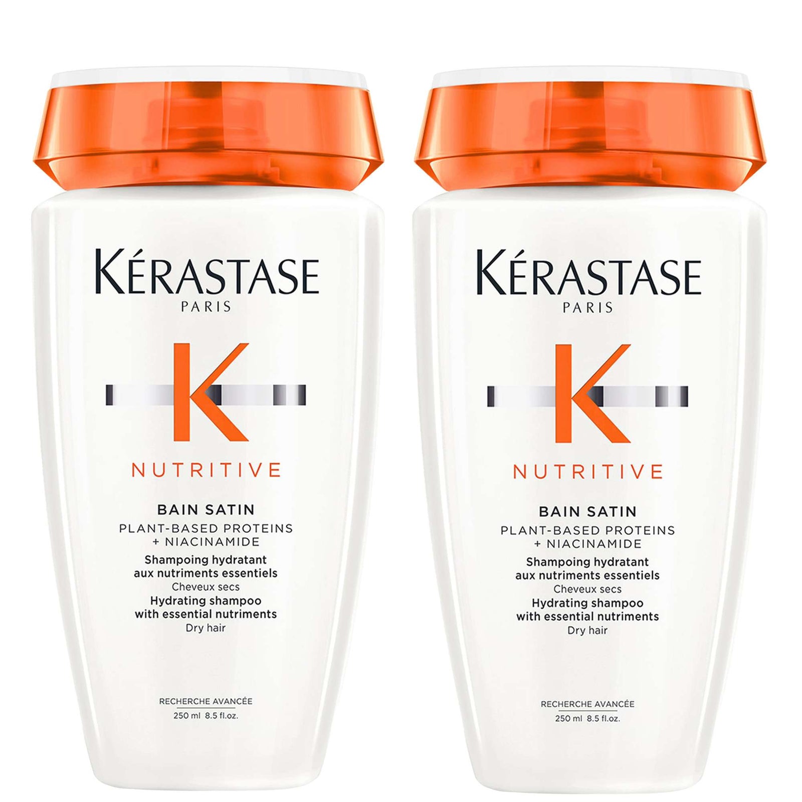 Kérastase Nutritive Bain Satin Hydrating Shampoo for Dry Hair 250ml Duo