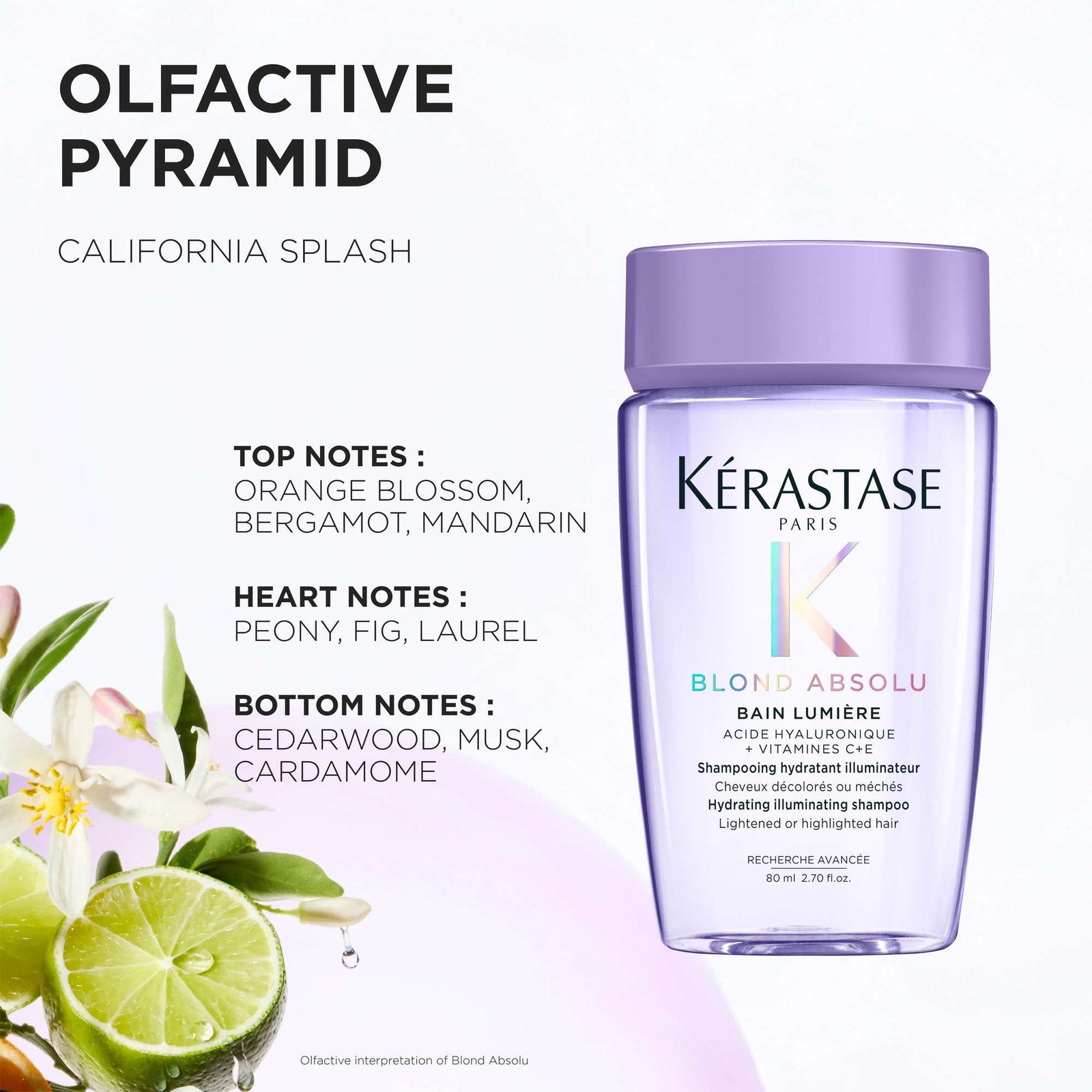 Kérastase Blond Absolu Bain Lumiére: Hydrating Illuminating Shampoo 80ml