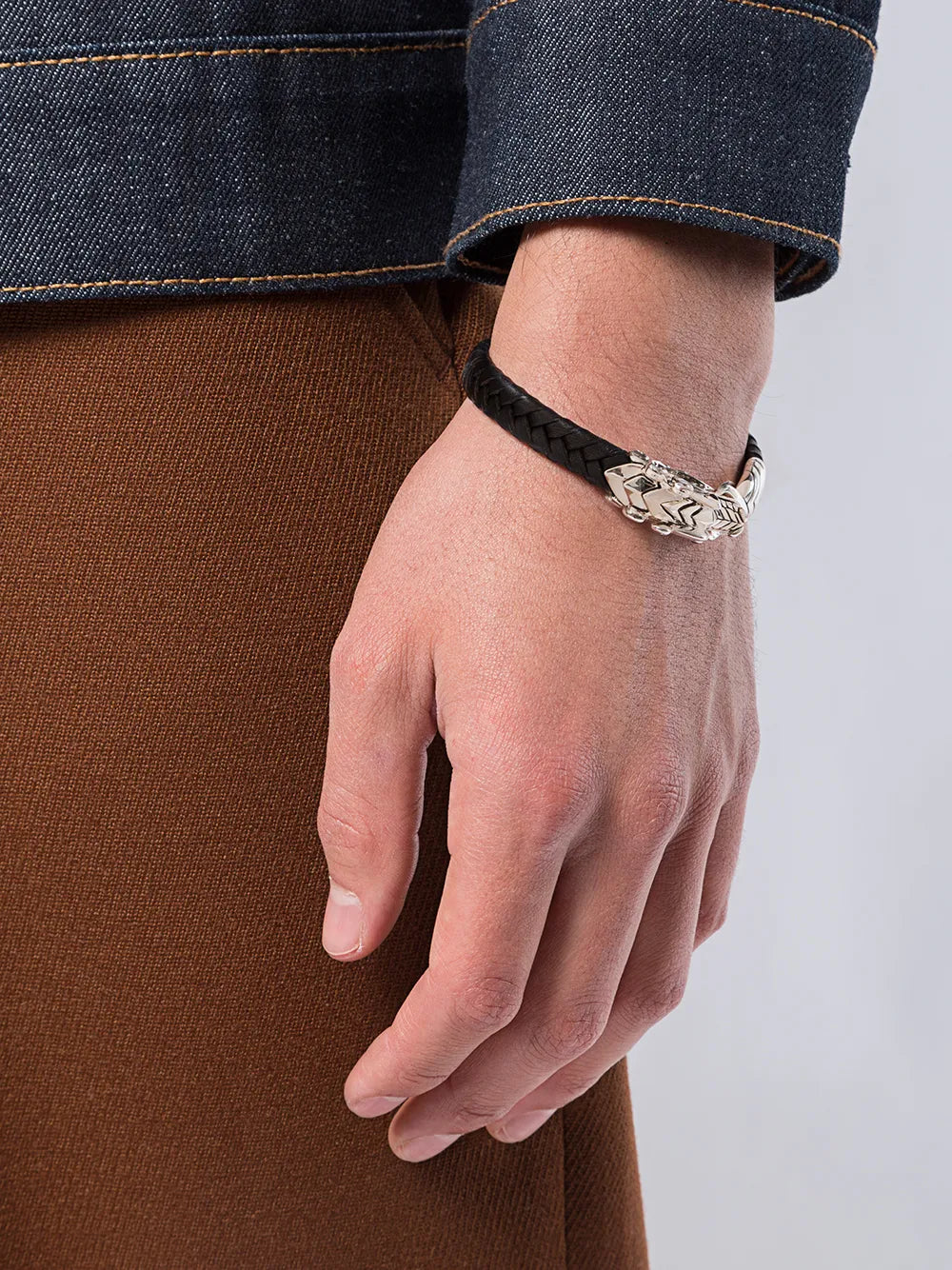 Legends Naga sapphire leather bracelet
