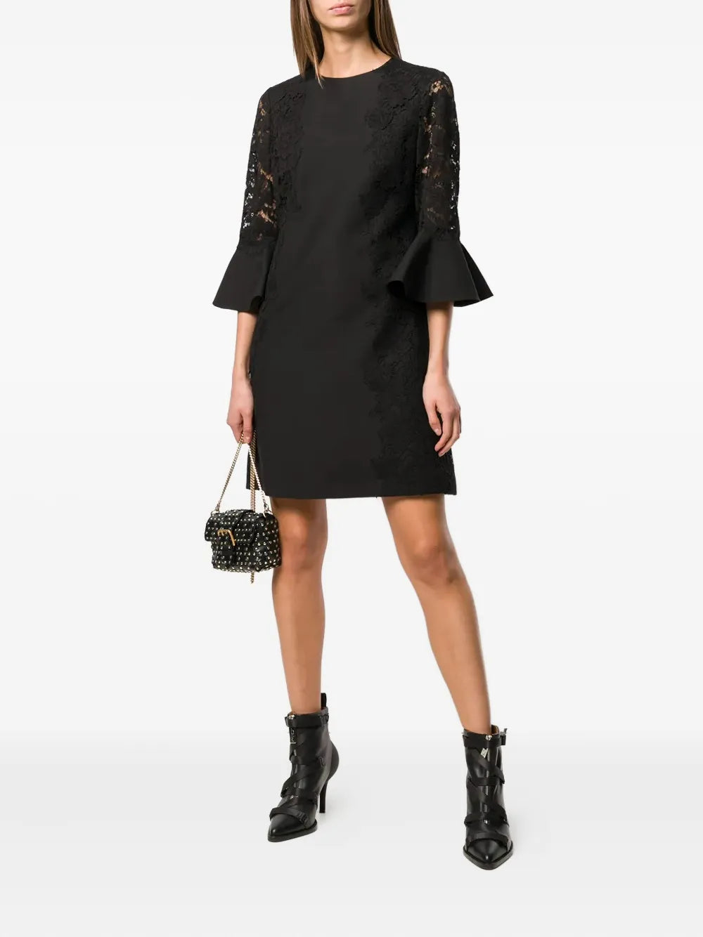 lace-detail dress