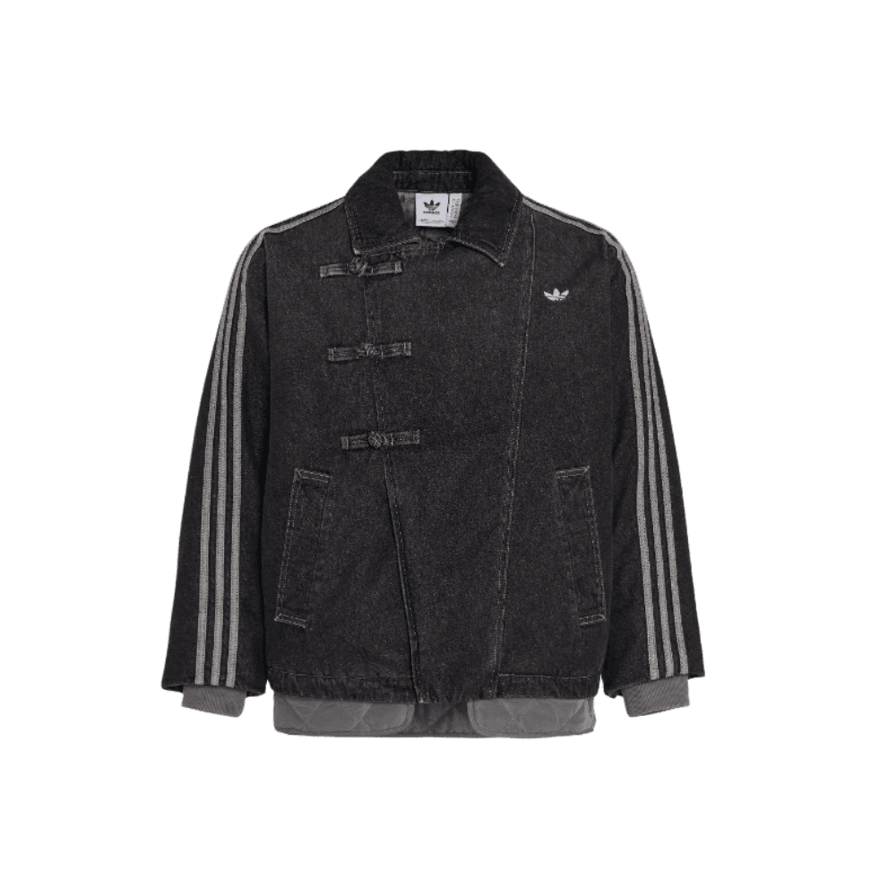 adidas CTT Oversized Chinese Track Top 3.0 Jacket Medium Black Denim