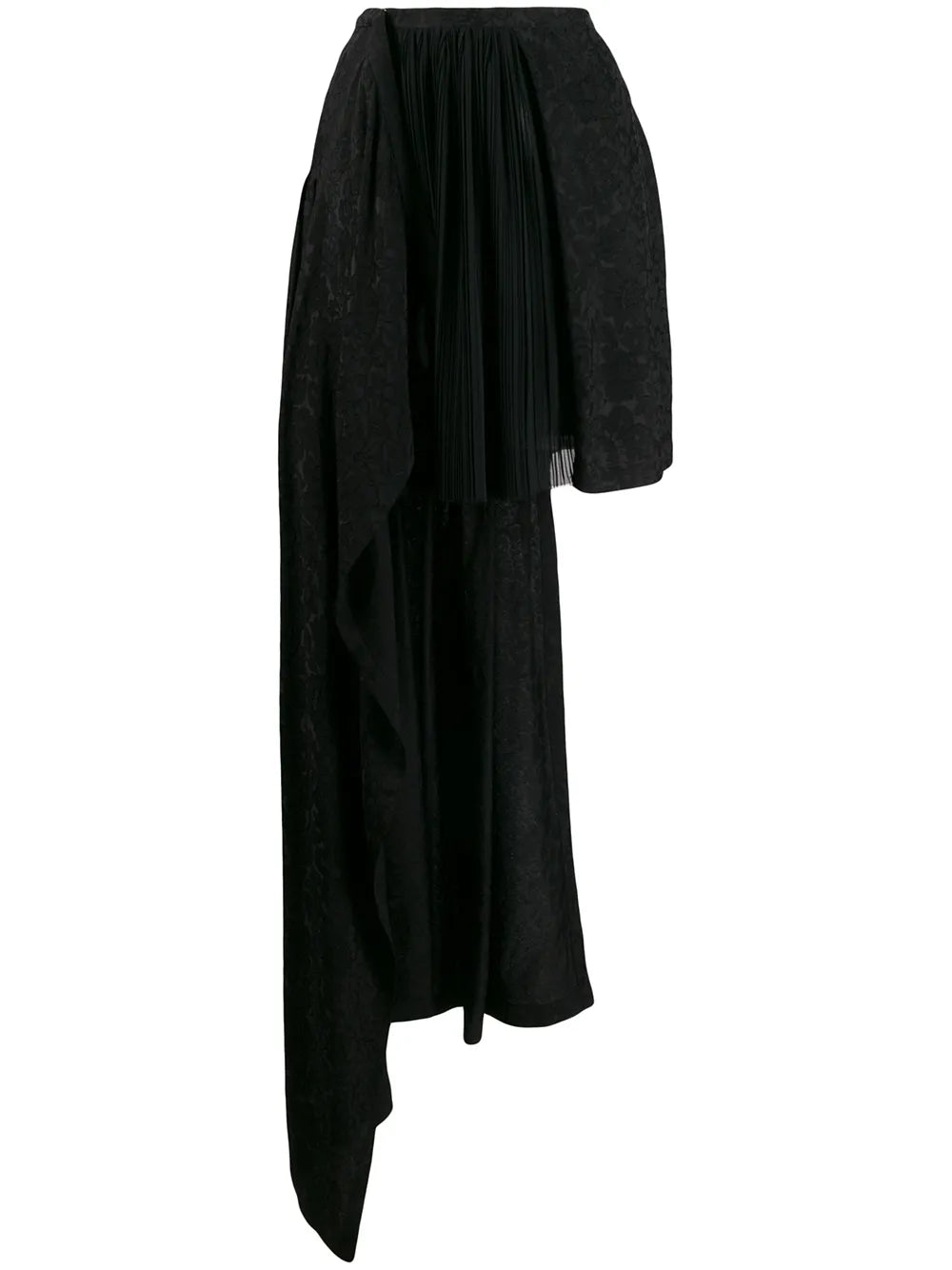 asymmetric jacquard skirt