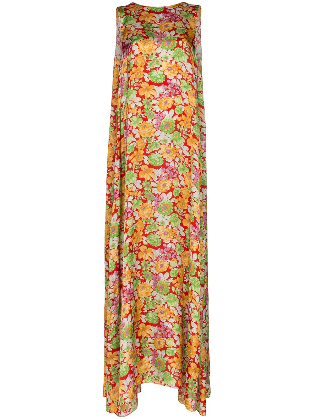 floral-print maxi dress
