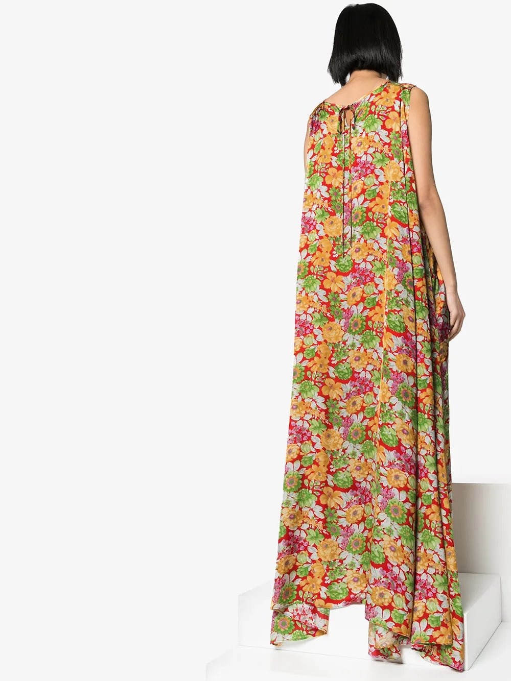 floral-print maxi dress