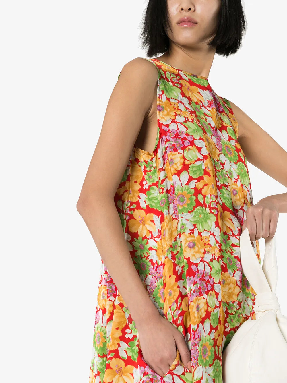 floral-print maxi dress