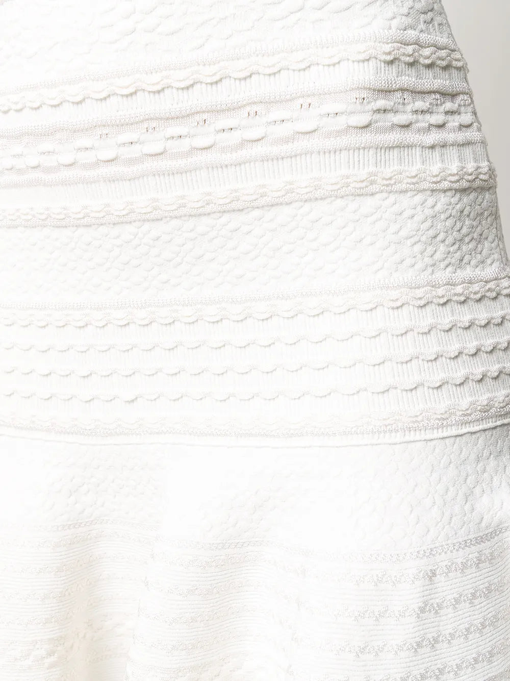 scalloped knitted dress