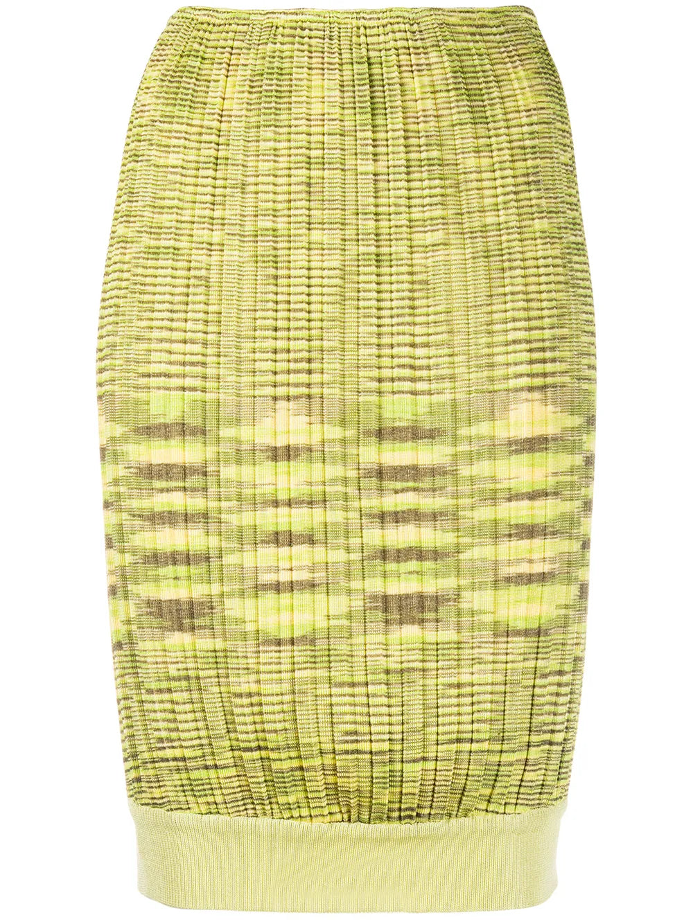 ribbed-knit skirt