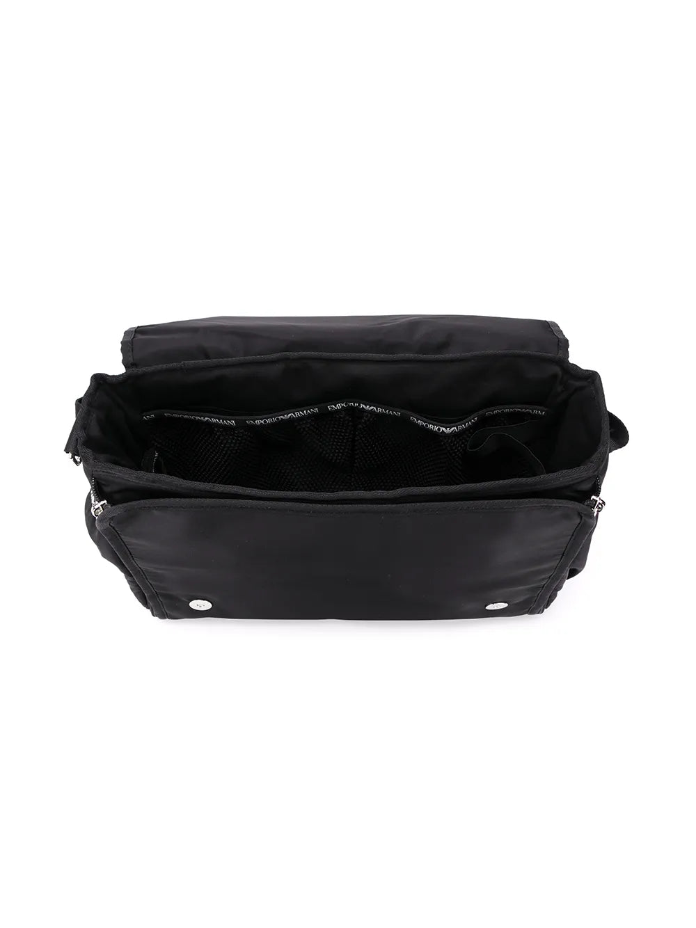 logo plaque diaper bag
