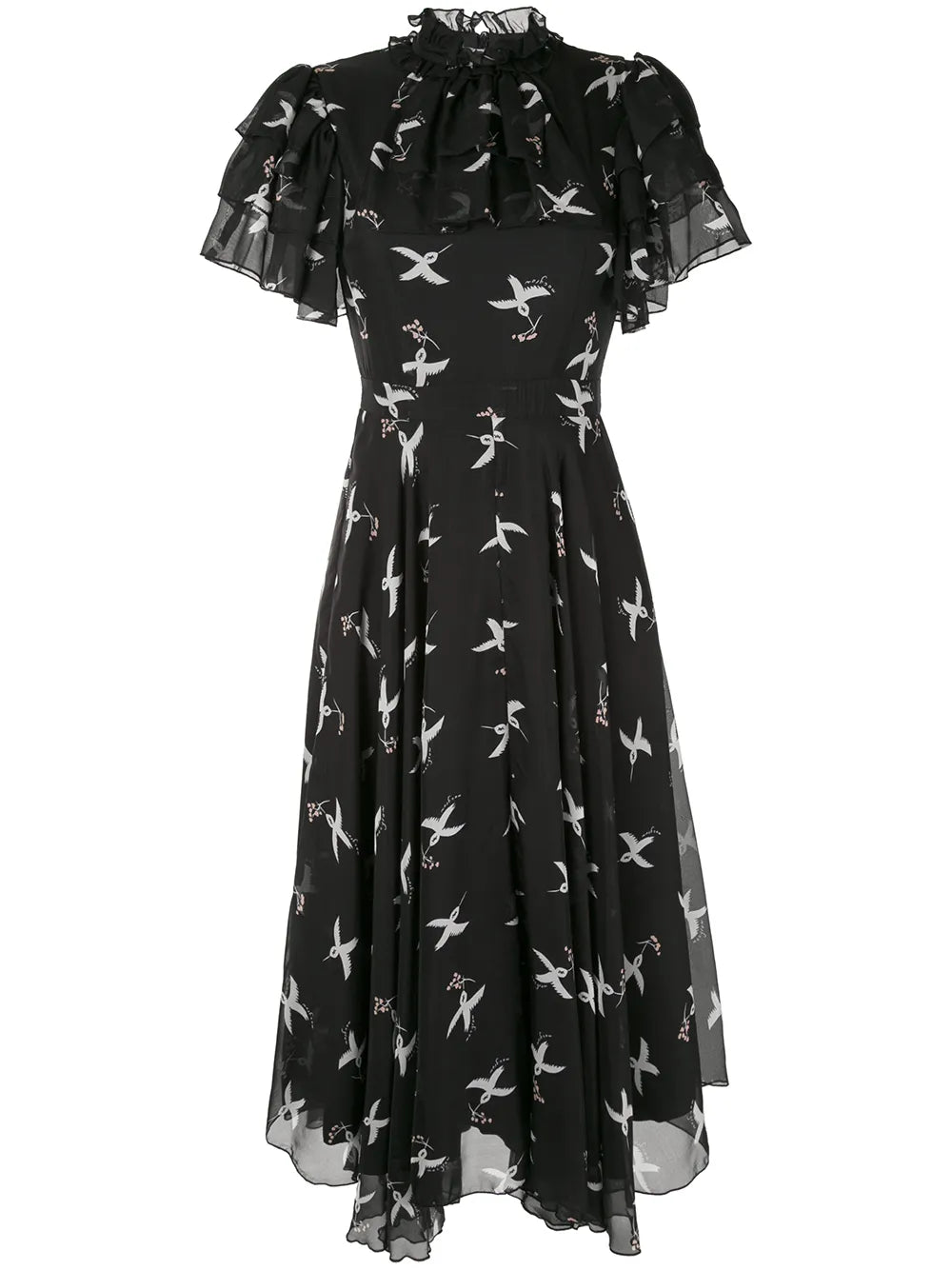 Flight Bird Print dress