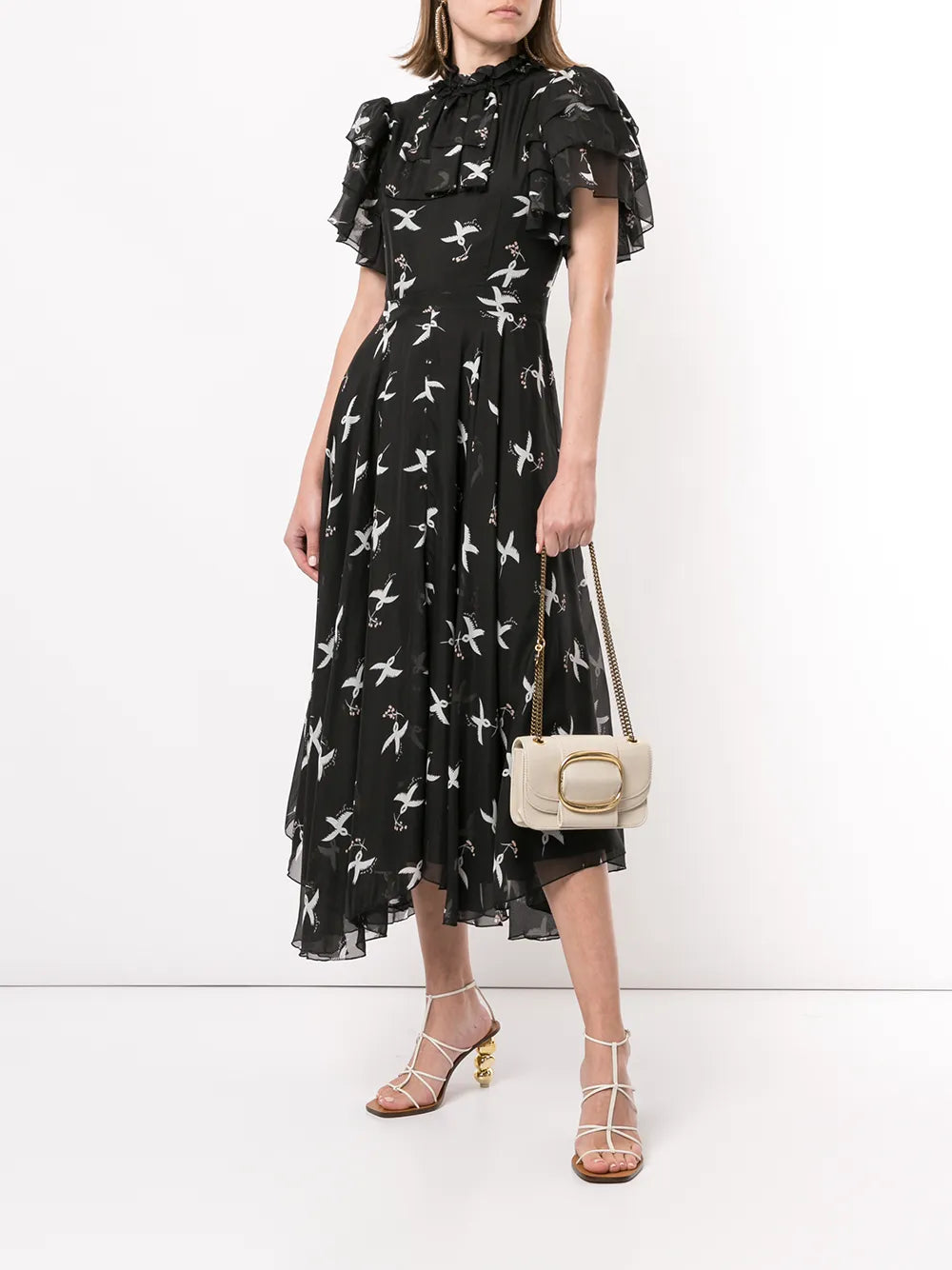 Flight Bird Print dress