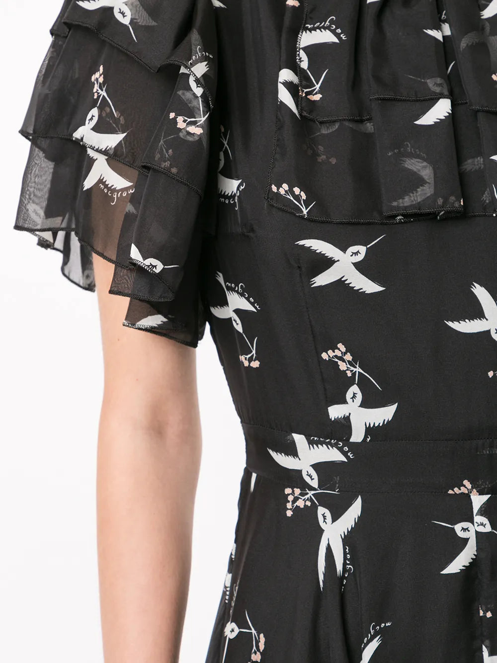 Flight Bird Print dress