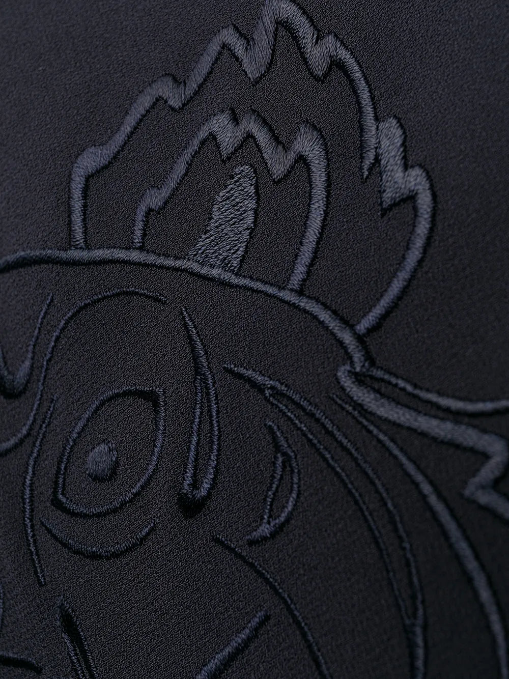 logo-embroidered shift dress