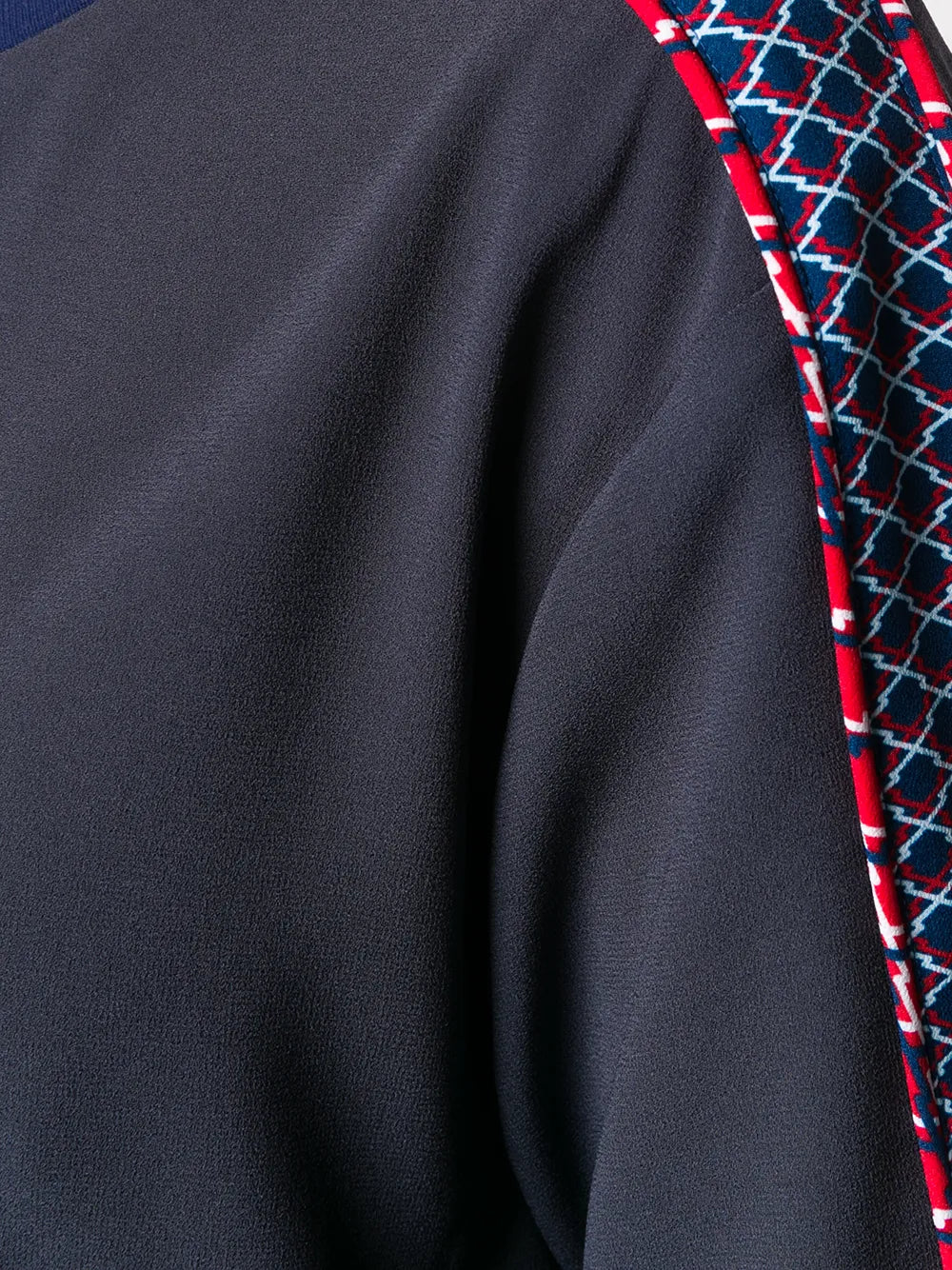 logo-embroidered shift dress