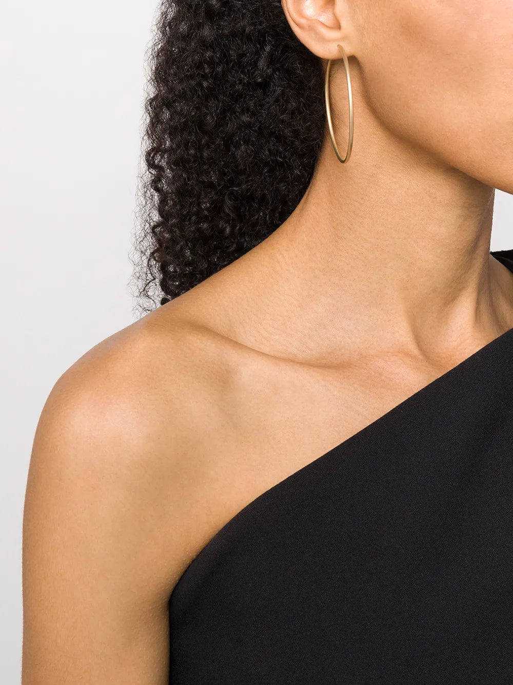 18kt yellow gold large hoop earrings