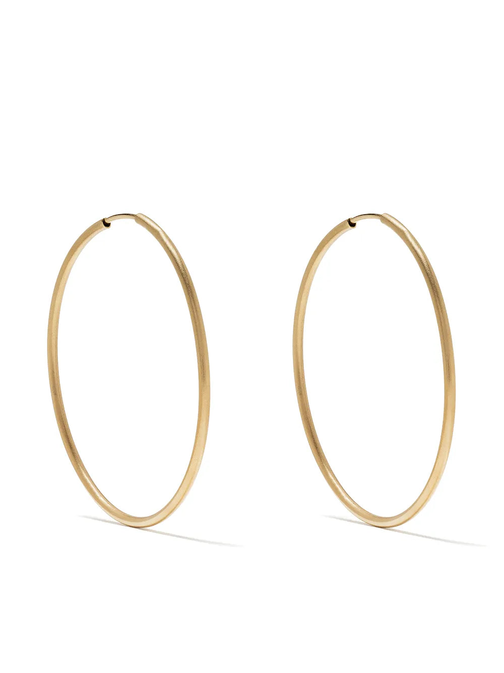 18kt yellow gold large hoop earrings