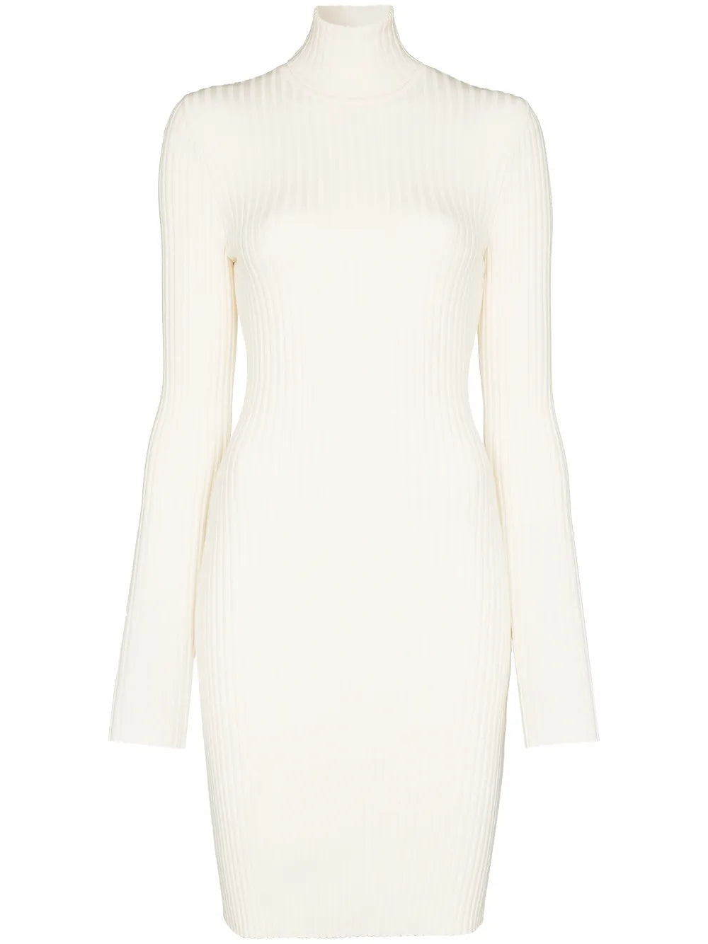 ribbed knit fitted mini dress