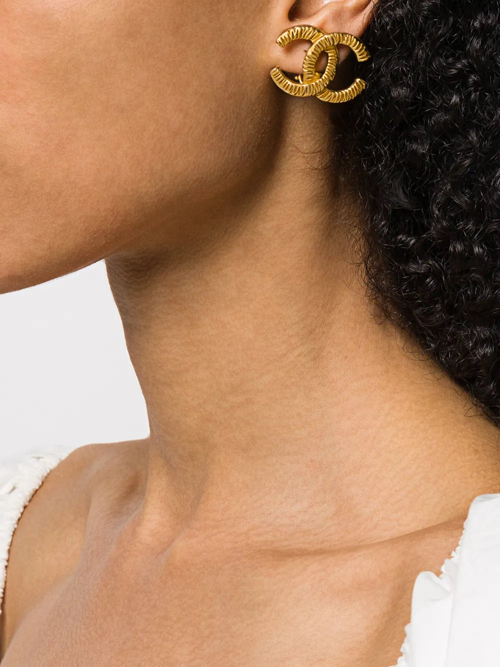 1990s interlocking CC earrings