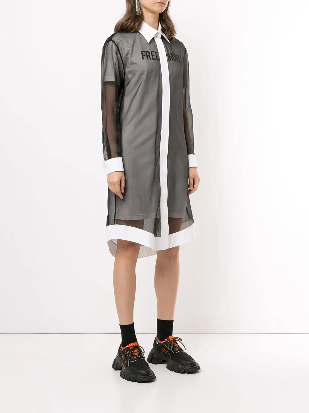 Free Winona-print shirt dress