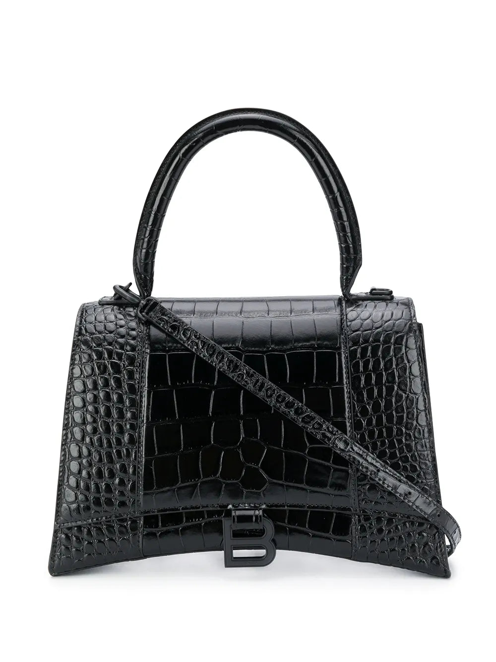 croc embossed effect tote bag