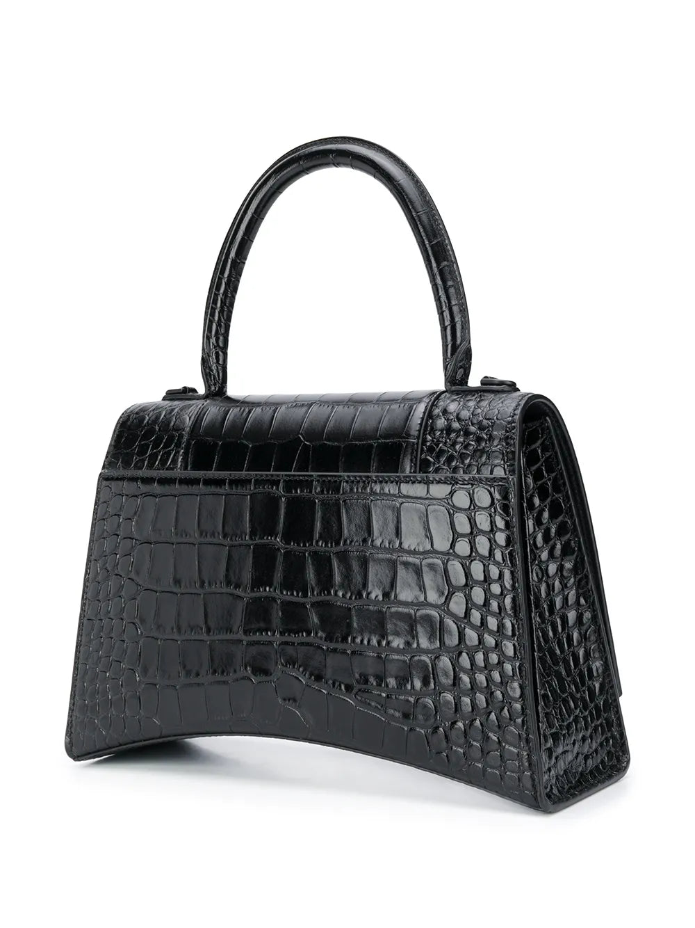 croc embossed effect tote bag